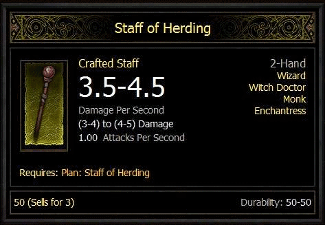 Staff of Herding stats