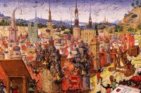 Средневековое изображение осады Иерусалима.
