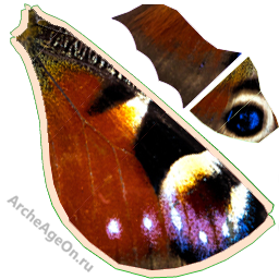 Шаблон крылья бабочки для биплана в Архейдж