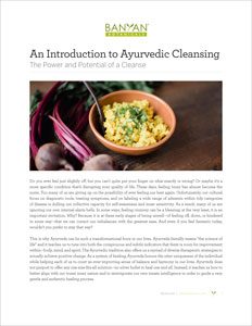An Introduction to Ayurvedic Cleansing PDF