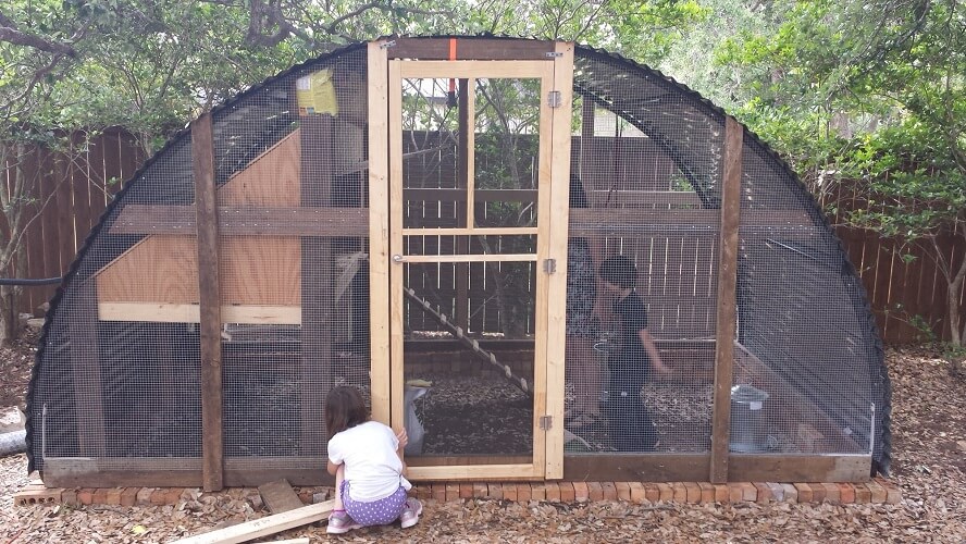 Recycled Trampoline Chicken Coop Plans