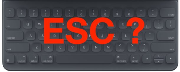 How to press ESC escape key on iPad