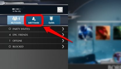 Navigate To The Add Friends Tab
