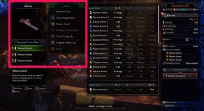 Can Equip Custom Mods For Additional Bonuses