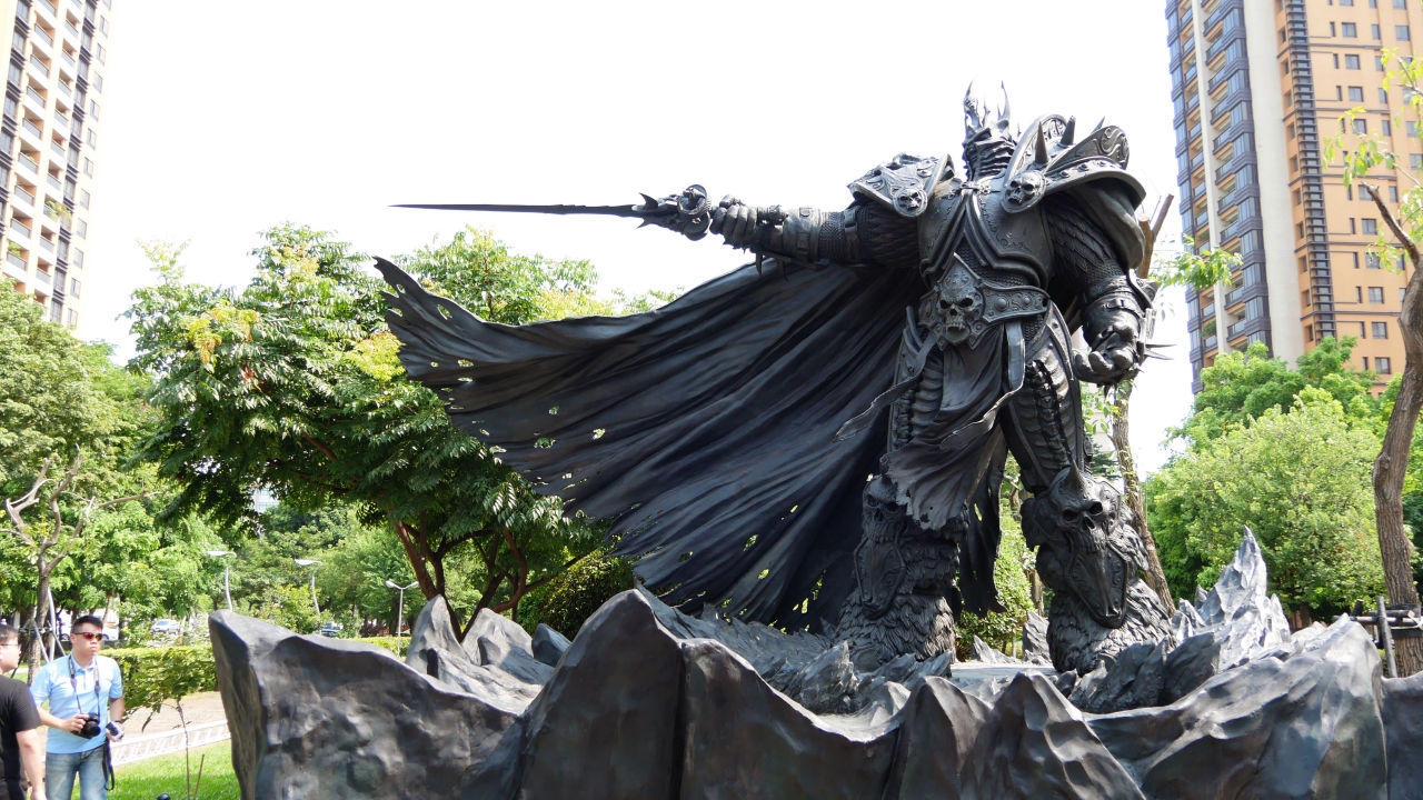 World of Warcraft: открытие статуи Короля-лича в Тайчжуне