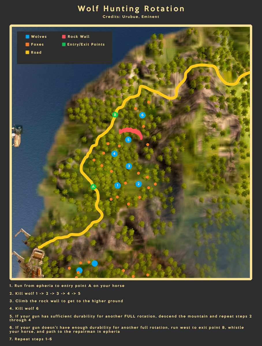 BDO Hunting Giant Wolf and Fox Location Map