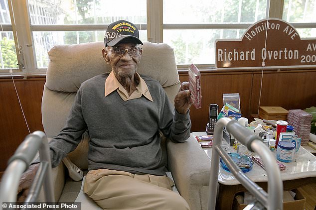 Pictured May 2018, aged 111, Richard Overton the nation