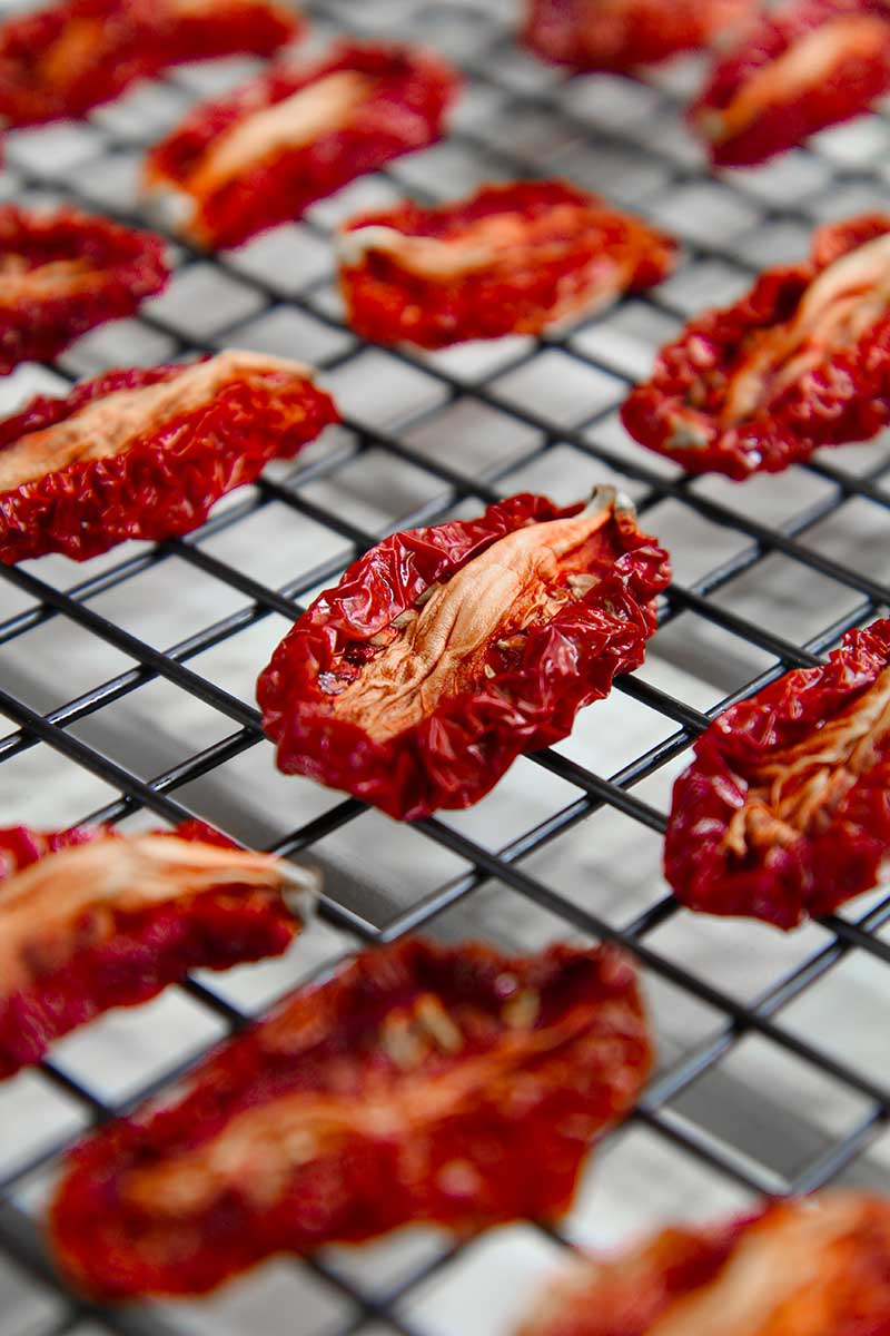HOMEMADE SUN-DRIED TOMATOES preserved in olive oil
