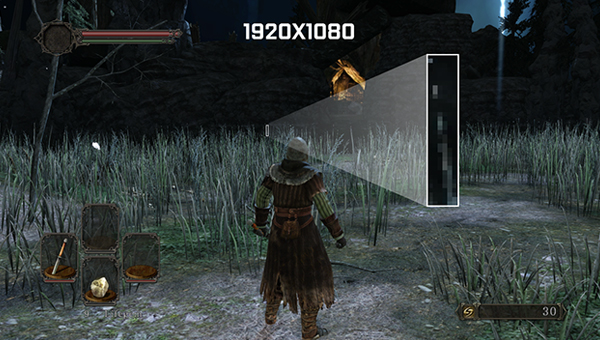 DSR etkin değilken Dark Souls II oyununun açılış sahnesi