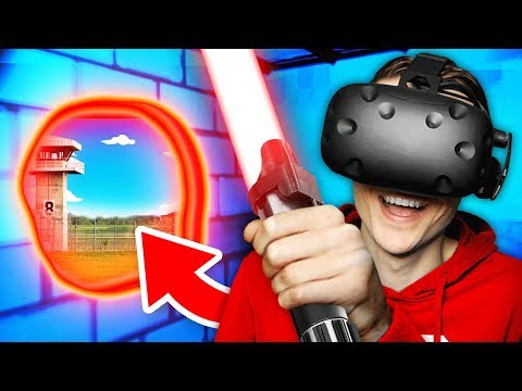 NEW Escaping VR PRISON With SECRET LIGHT SABER (Funny Prison Boss Virtual Reality Gameplay)