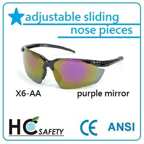 WX6 CE and ANSI Safety Glasses, Light weight