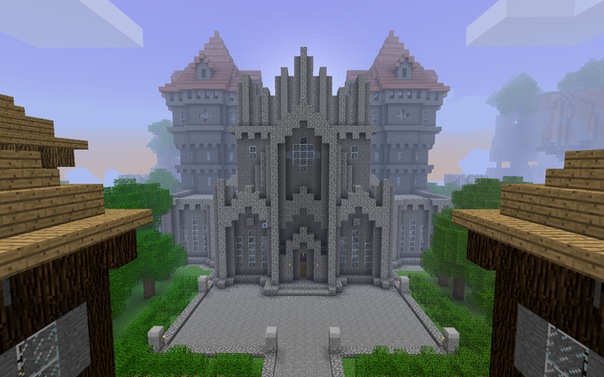 Не сложный замок Minecraft