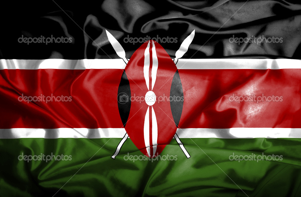 depositphotos 39843665 stock photo kenya waving flag