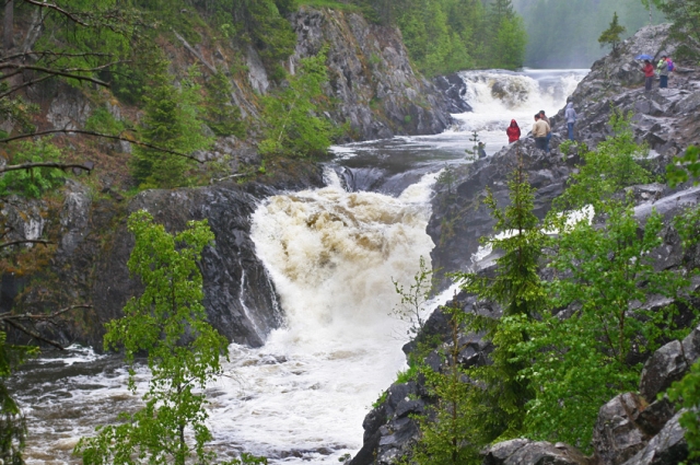 Главная достопримечательность Кивача - одноименный водопад.