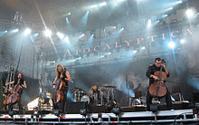 Apocalyptica on stage of Ruisrock.jpg