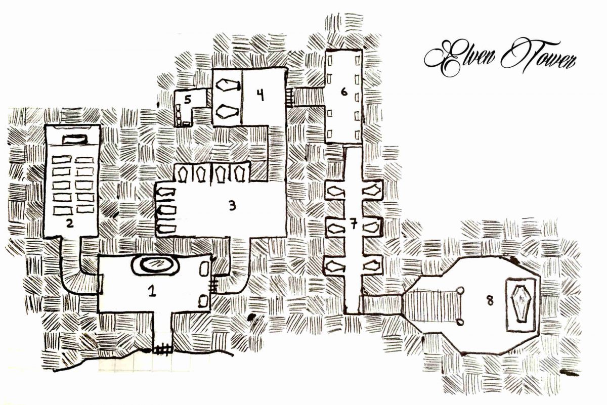 King’s Catacombs – D&D map